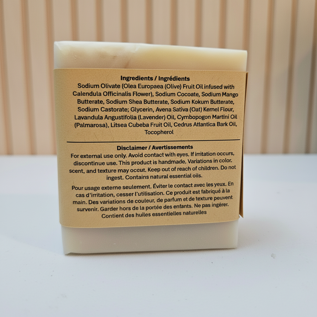 Calendula Whisper Back Label