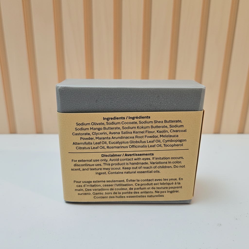 Charcoal Breeze Label Back