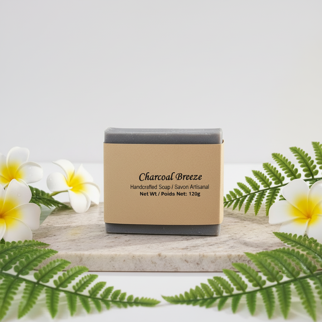 Charcoal Breeze - No Background Leaves