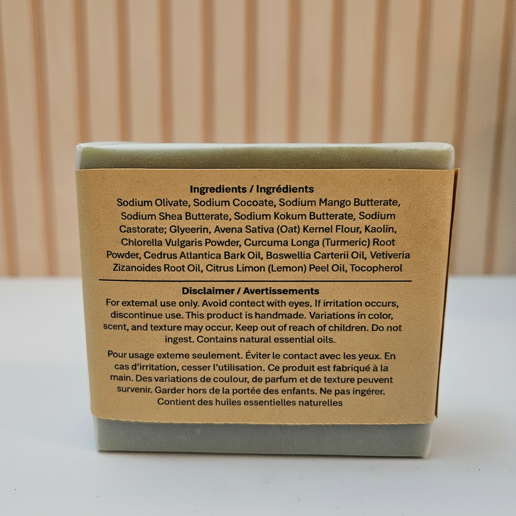 Chlore Turmeric Back Label