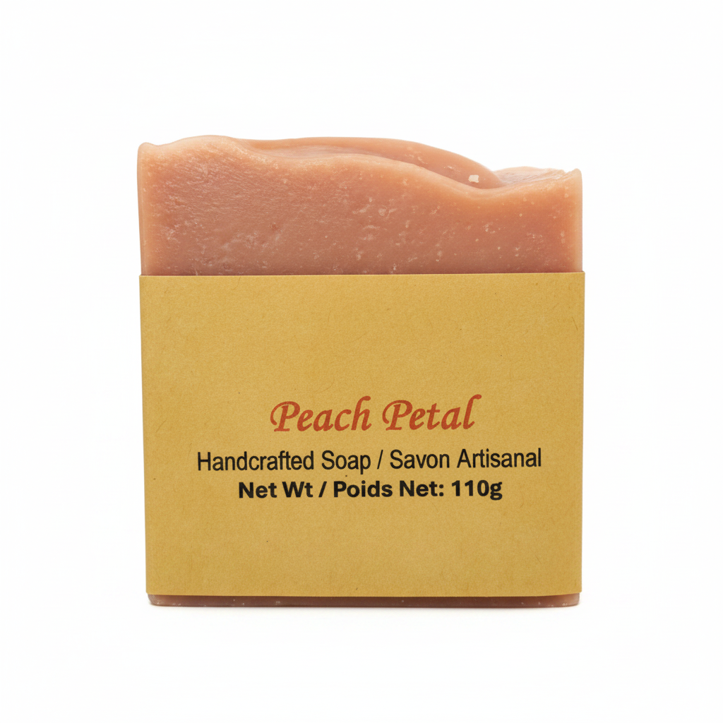 Peach Petal - cold process soap