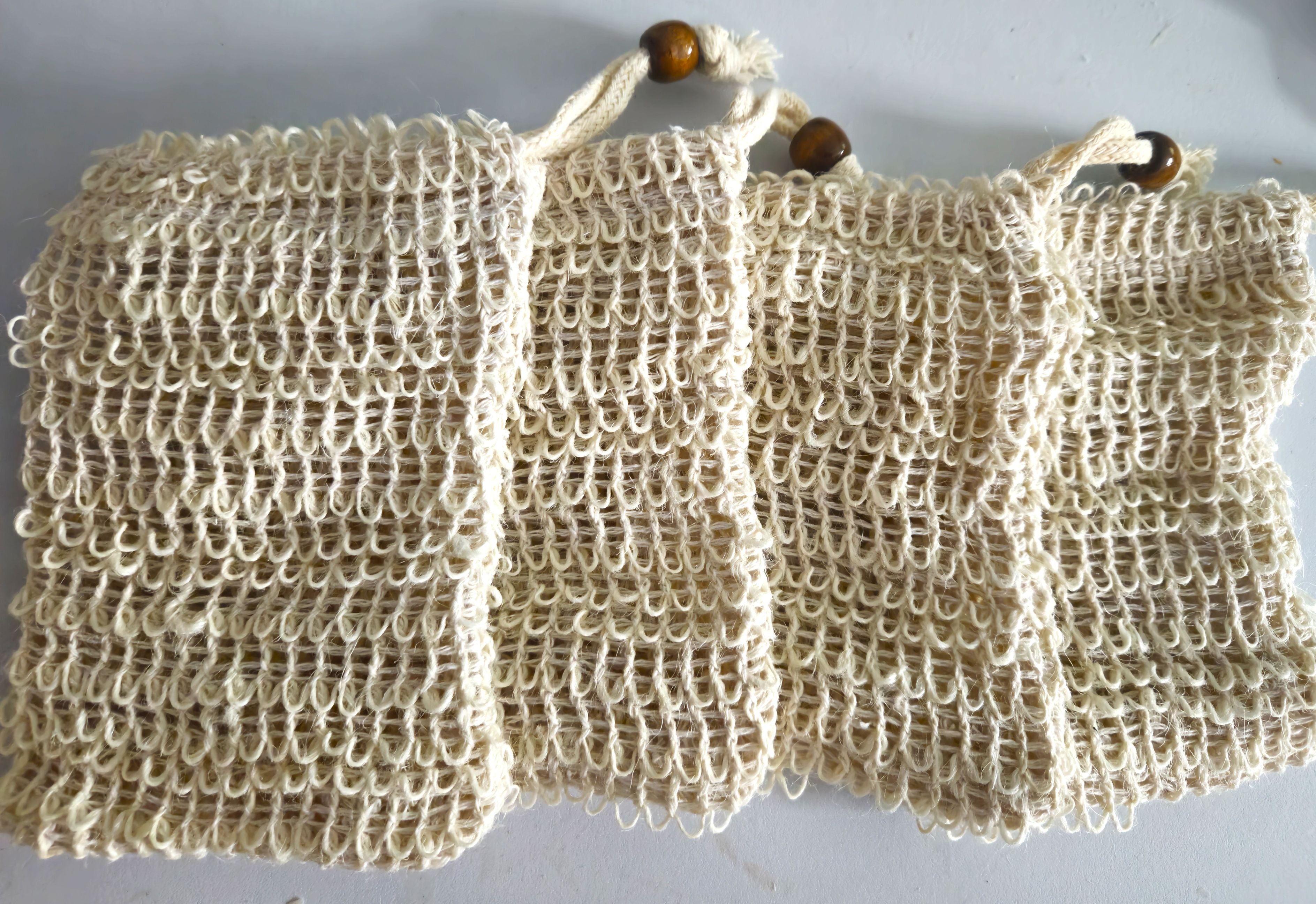 Sisal Mesh  Soap Pouch